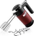 Westinghouse Handmixer Retro-Serie 350 W 5 Stufen mit Turbo LCD-Timer und...