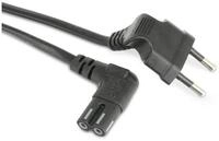 Goobay GOOBAY Euro-Netzkabel, schwarz, 2 m Netzkabel
