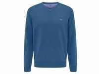 FYNCH-HATTON Strickpullover - Pullover - Basic Strickpullover - unifarben blau XL