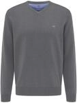 Strickpullover FYNCH-HATTON "FYNCH-HATTON Pullover mit V-Kragen", Herren, Gr. XL