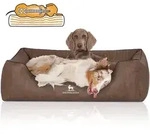 Knuffelwuff Tierbett Hundebett Tampa, Orthop&auml;disch braun 75 cm x 105 cm