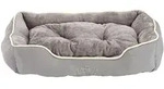Dehner Tierbett Sammy, rechteckig, grau, Kuschelbett in verschied. Gr&ouml;&szlig;en,