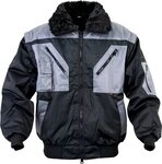 Craftland Arbeitsjacke Pilotenjacke schwarz/grau