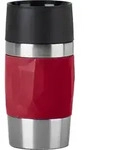 Emsa Thermobecher Travel Mug Compact, Edelstahl, Kunststoff, Silikon, 0,3L,