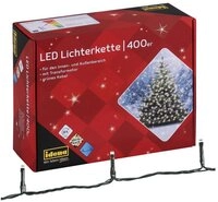 Idena LED-Lichterkette 400er LED Lichterkette Eiszapfen warmwei&szlig;, f&uuml;r Innen und