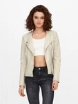 ONLY Lederimitatjacke ONLAVA FAUX LEATHER BIKER OTW NOOS mit Biker-Details
