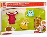 Hape Puzzle Hape F&uuml;hlpuzzle Waldtiere - Kinderpuzzle aus Holz, Puzzleteile
