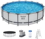 Bestway Framepool Steel Pro MAX&trade; (Set, mit Filterpumpe &Oslash; 488 x 122 cm,...