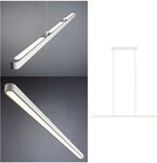 Paulmann LED Pendelleuchte Lento, LED fest integriert, Warmwei&szlig;,...