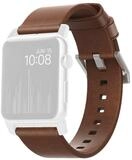 Nomad Smartwatch-Armband Strap Modern Lthr. Connect. Silver 46/49mm