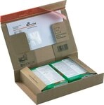 COLOMPAC Versandkarton Versandkarton 215x155x43mm selbstklebend braun