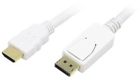 LogiLink LogiLink DisplayPort / HDMI Adapterkabel DisplayPort Stecker, HDMI-A S