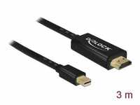 Delock 83700 - Passives mini DisplayPort 1.1 zu HDMI Kabel 3 m HDMI-Kabel,...