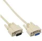 Inline VGA Verl&auml;ngerung, 15pol HD Stecker / Buchse, 1m Audio- & Video-Kabel