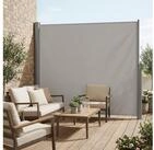 SONGMICS Seitenmarkise ausziehbar, Sichtschutz, balkon terrasse, Windschutz