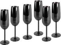 ECHTWERK Champagnerglas, 6-tlg., Edelstahl, Sektglas, Sektkelch,...