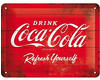 Nostalgic Art Blechschild Coca-Cola Logo (15x20cm)