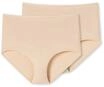 Maxislip SCHIESSER "95/5", Damen, Gr. 40, beige (410, sand), Single Jersey,