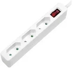 LogiLink LogiLink LPS230 Steckdosenleiste mit Schalter 3fach Wei&szlig; Konturensteck