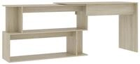 vidaXL Eckschreibtisch, Schreibtisch Sonoma-Eiche 200x50x76 cm Holzwerkstoff
