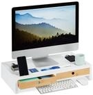relaxdays Monitor-Halterung Monitorst&auml;nder Organizer XL, (1-tlg)