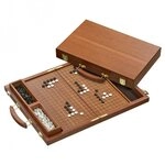 Philos Spiel, Go - Mahagoni-Koffer - Erle - mahagoni gebeizt
