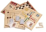 Philos Spiel, Spielesammlung - Holz - inkl. 10 Spiele-Klassiker
