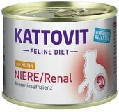 Kattovit Feline Diet Niere/Renal mit Huhn 185 g - 12 St&uuml;ck, f&uuml;r: Katze
