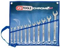 KS Tools Maulschl&uuml;ssel CHROMEplus (11 St), Ringmaulschl&uuml;ssel-Satz,...
