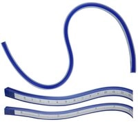 Donau Elektronik Lineal Donau Elektronik MLK60 Kurvenlineal Kunststoff, Stahl...