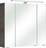 PELIPAL Spiegelschrank Quickset Breite 80 cm, 3-türig, LED-Beleuchtung,...