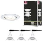 Paulmann LED Wandleuchte LED Einbauleuchte 3-Step-Dim Nova Basisset schwenkbar...