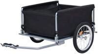 vidaXL Fahrradkinderanh&auml;nger, Fahrradanh&auml;nger Schwarz und Grau 65 kg