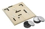 Philos Spiel Philos 3210 - Go & Go Bang-Turnier, klappbares Holzspielbrett