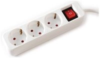 VALUE 3-fach Steckdosenleiste mit Schalter,6 m 19.99.1078 Steckdosenleiste, mit