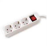 VALUE 3-fach Steckdosenleiste mit Schalter Steckdosenleiste (Kabell&auml;nge 10 m)
