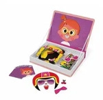 Janod Spielesammlung JANOD Magnetibook Lustige Gesichter - M&auml;dchen