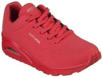 Wedgesneaker SKECHERS "UNO STAND ON AIR", Damen, Gr. 40, rot, Lederimitat, Schuhe