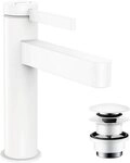 hansgrohe Ablaufgarnitur Finoris 110 mm Mattwei&szlig; (1-St) mit leichtg&auml;ngiger