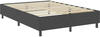vidaXL Bettgestell Boxspring-Bettgestell Grau Stoff 180x200 cm Doppelbett Bett