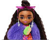Mattel GmbH Anziehpuppe Mattel HGP62, HGP63 - Barbie Extra Mini Puppe in lila