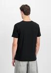 T-Shirt ALPHA INDUSTRIES "Basic T-Shirt BL Foil Print", Herren, Gr. S, schwarz