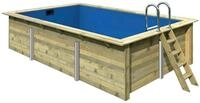 Karibu Rechteckpool Malta BxLxH: 353x530x124 cm (Set, 5-tlg), 44 mm starke