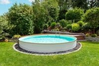 Steinbach Pool Rundpool Steinbach Stahlwand Swimming Pool "Styria rund", Stanzungen
