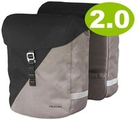 racktime Fahrradtasche Racktime Doppeltasche VIDA 2.0 carbon black stone grey...
