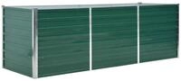 vidaXL Hochbeet, Garten-Hochbeet Verzinkter Stahl 240x80x77 cm Gr&uuml;n