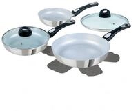 Genius Pfannen-Set Pfannen Bratpfannen Pfannenset Induktion Genius Cerafit Steel