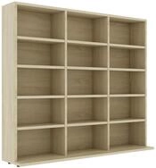 vidaXL Regal 100 x 23 x 895 cm CD-Regal Sonoma Eiche 102x23x89,5 cm Spanplatte...