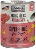 MAC'S Rind & K&uuml;rbis 800 g - 6 St&uuml;ck, Nassfutter f&uuml;r: Hund