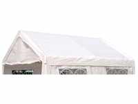 DEGAMO Pavillonersatzdach PALMA, für Zelt 4x4 Meter, PVC weiss 480g/m², mit
